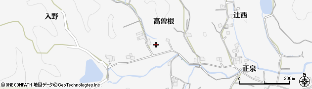 徳島県徳島市渋野町（高曽根）周辺の地図