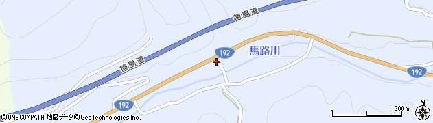 徳島県三好市池田町馬路（竹ノ内）周辺の地図