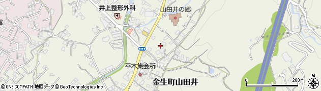 愛媛県四国中央市金生町山田井912周辺の地図