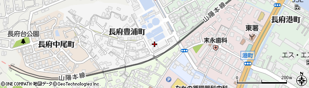 山口県下関市長府豊浦町1周辺の地図