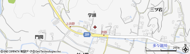 徳島県徳島市渋野町（学頭）周辺の地図