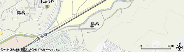 山口県下関市勝谷周辺の地図
