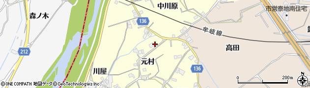 徳島県小松島市前原町（元村）周辺の地図