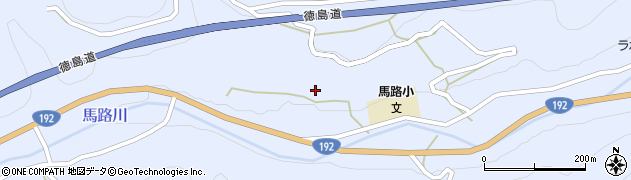 徳島県三好市池田町馬路松ノ下タ周辺の地図