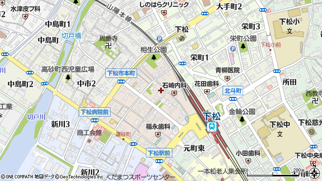 〒744-0007 山口県下松市駅南の地図