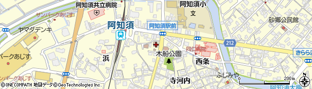 阿知須郵便局周辺の地図