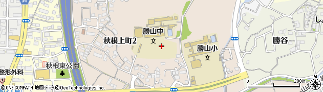 山口県下関市秋根上町周辺の地図