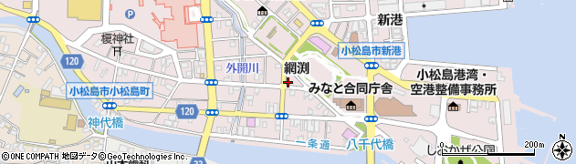 徳島県小松島市小松島町（網渕）周辺の地図
