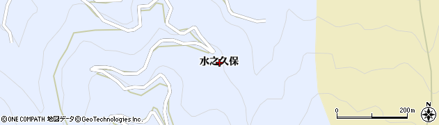 徳島県三好市池田町馬路水之久保周辺の地図
