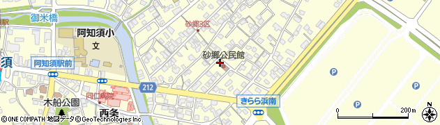 山口県山口市阿知須砂郷周辺の地図
