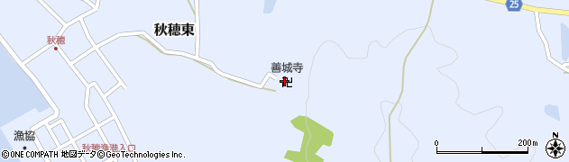 善城寺周辺の地図