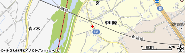 徳島県小松島市前原町（川屋）周辺の地図