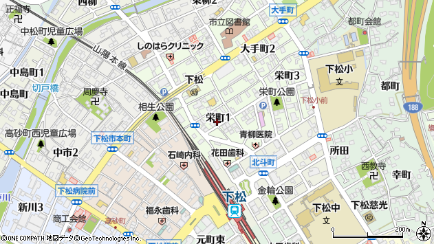 〒744-0013 山口県下松市栄町の地図