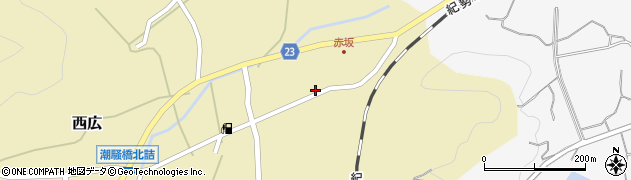 広川西広簡易郵便局周辺の地図