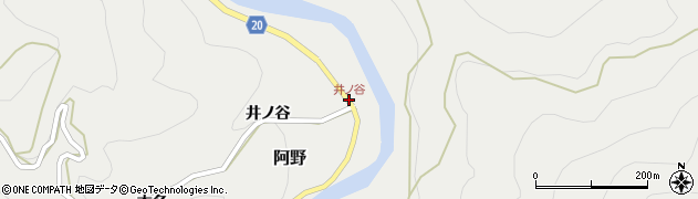 井ノ谷周辺の地図