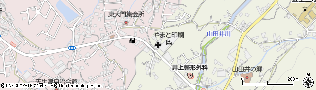 愛媛県四国中央市金生町山田井1241周辺の地図