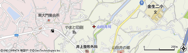 愛媛県四国中央市金生町山田井1255周辺の地図