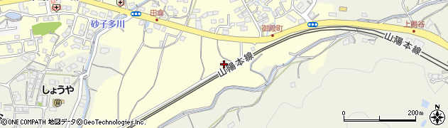 山口県下関市田倉307周辺の地図