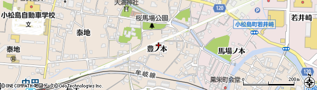 徳島県小松島市中郷町豊ノ本47周辺の地図