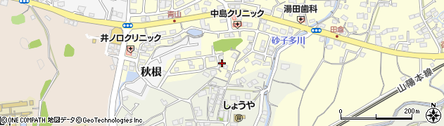 山口県下関市田倉558周辺の地図