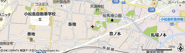 徳島県小松島市中郷町豊ノ本15周辺の地図