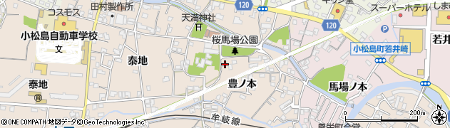 徳島県小松島市中郷町豊ノ本29周辺の地図