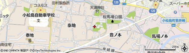 徳島県小松島市中郷町豊ノ本2周辺の地図