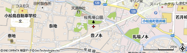 徳島県小松島市中郷町豊ノ本41周辺の地図