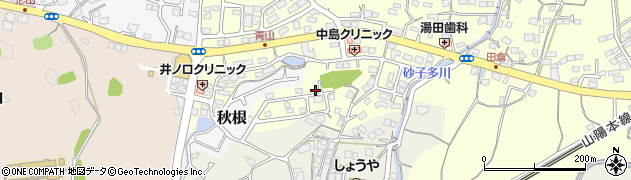 山口県下関市田倉581周辺の地図