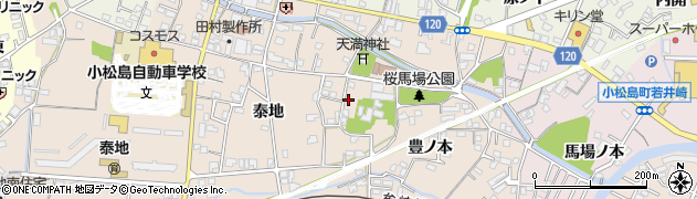 徳島県小松島市中郷町豊ノ本1周辺の地図