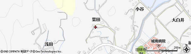徳島県徳島市丈六町（栗田）周辺の地図