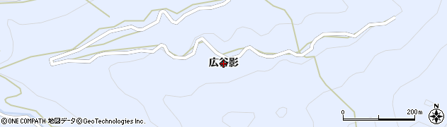 徳島県つるぎ町（美馬郡）貞光（広谷影）周辺の地図