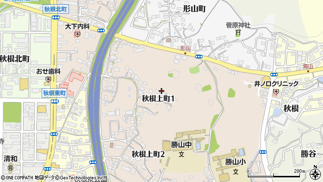 〒751-0878 山口県下関市秋根上町の地図