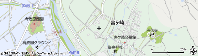 愛媛県今治市宮ヶ崎周辺の地図