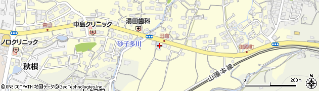 山口県下関市田倉355周辺の地図