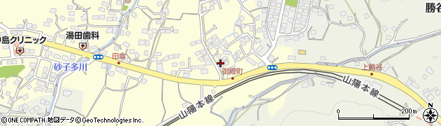 山口県下関市田倉263周辺の地図