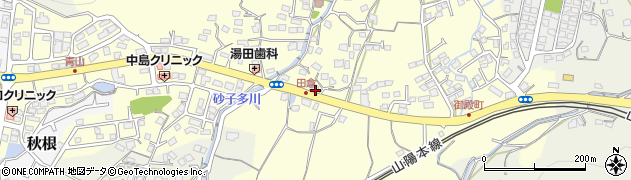 山口県下関市田倉394周辺の地図