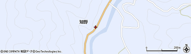 徳島県美馬市穴吹町口山（知野）周辺の地図