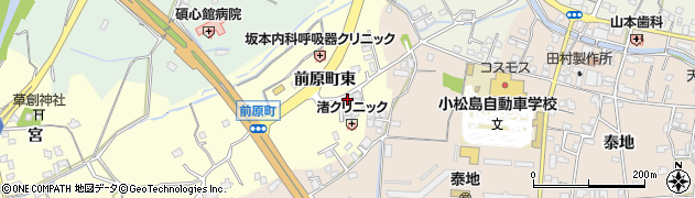 徳島県小松島市前原町（東）周辺の地図