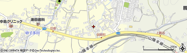山口県下関市田倉262周辺の地図