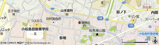 徳島県小松島市中郷町（桜馬場）周辺の地図