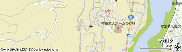 徳島県三好市池田町白地本名859周辺の地図