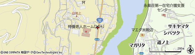 徳島県三好市池田町白地本名195周辺の地図