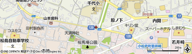 徳島県小松島市中田町奥林32周辺の地図