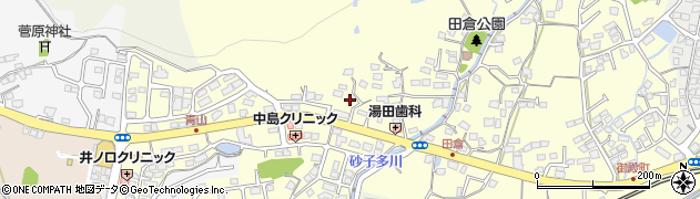 山口県下関市田倉598周辺の地図