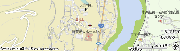 徳島県三好市池田町白地本名188周辺の地図