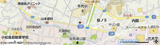 徳島県小松島市中田町奥林36周辺の地図
