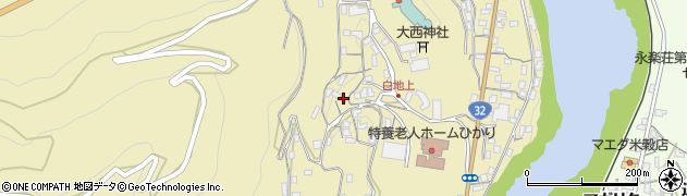 徳島県三好市池田町白地本名940周辺の地図