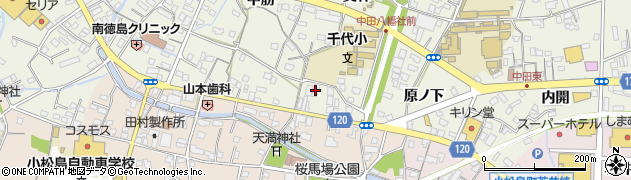 徳島県小松島市中田町奥林73周辺の地図