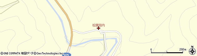 松葉垣内周辺の地図